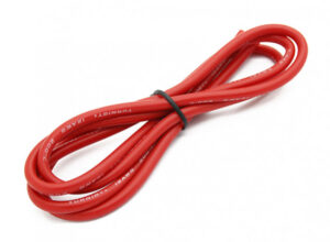 Cable flexible de silicon Rojo - 12 AWG (1 metro)