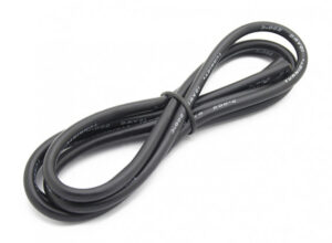 Cable flexible de silicon Negro - 12 AWG (1 metro)