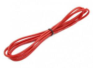 Cable flexible de silicon Rojo - 18 AWG (1 metro)