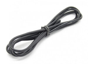 Cable flexible de silicon Negro - 18 AWG (1 metro)