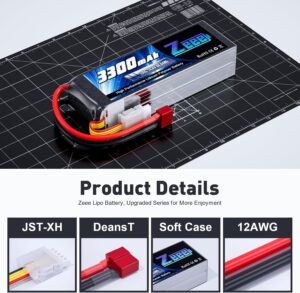 Batería LiPo Zeee 3300 mAh 3S 50C 11.1v XT60