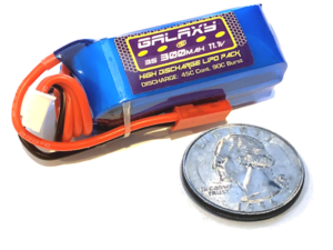 Batería LiPo 3S 300mAh FingerTech para robótica y robots de combate