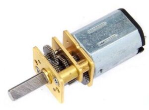 Motorreductor MP12 6V 500RPM con caja metálica para robot pequeño