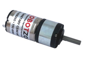 Motor planetario ServoCity 280 RPM con eje D de 4 mm y caja metálica