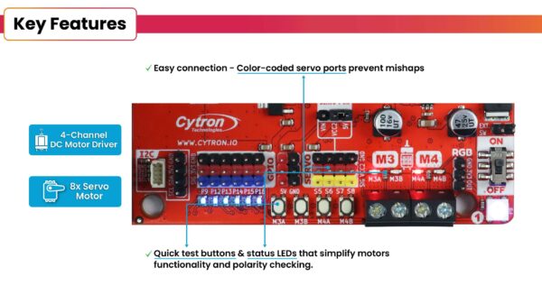 MOTION:BIT Pro - Placa de expansión de 12 V para micro:bit - Image 11