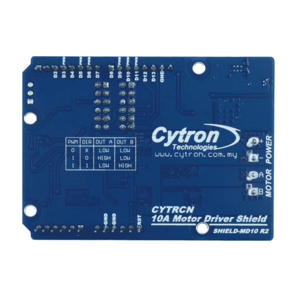 Shield con driver dual de motores de 10 Amperios 7 V-30 V DC para Arduino - Image 3