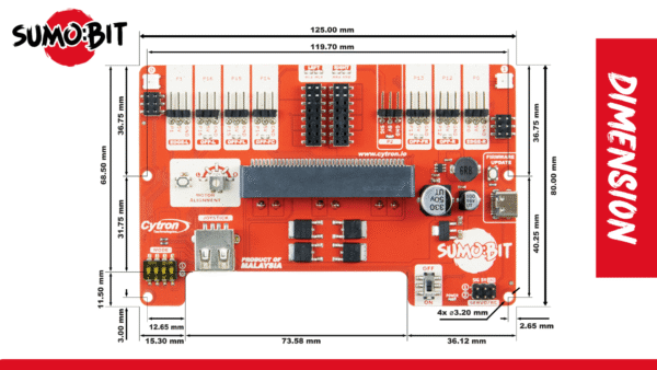 SUMO:BIT - Placa de expansión de robot Sumo para micro:bit - Image 11