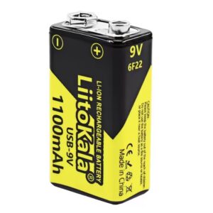 Bateria 9v LiitoKala USB‑9V 1100 mAh