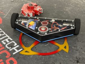 Kit de robot de combate 3lb NightWing de FingerTech con diseño wedge