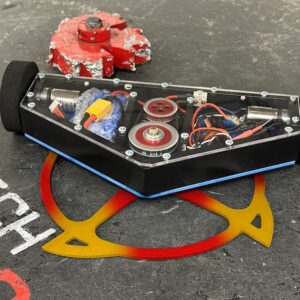 Kit de robot de combate 3lb NightWing de FingerTech con diseño wedge