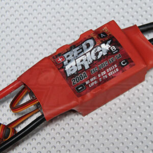 ESC Red Brick 200A controlador electrónico de velocidad para motor brushless de alta potencia en robot o vehículo RC