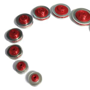 Polea de aluminio S3M FingerTech para banda dentada