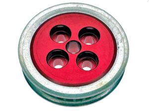 polea aluminio FingerTech 30T S3M para robot de combate