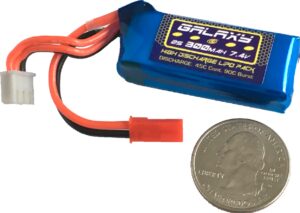 Batería LiPo FingerTech Galaxy 2S 300 mAh 7.4 V con conector JST