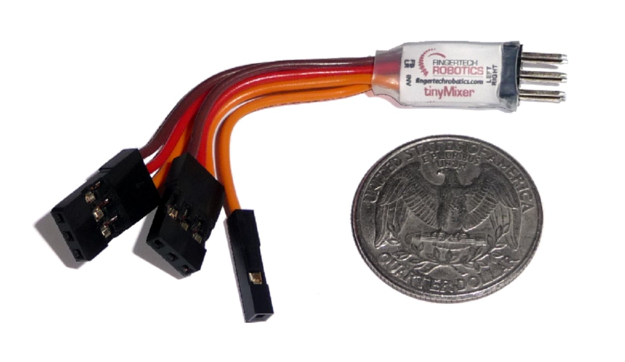 tinyMixer mezclador de canales RC ultracompacto para control diferencial de robots