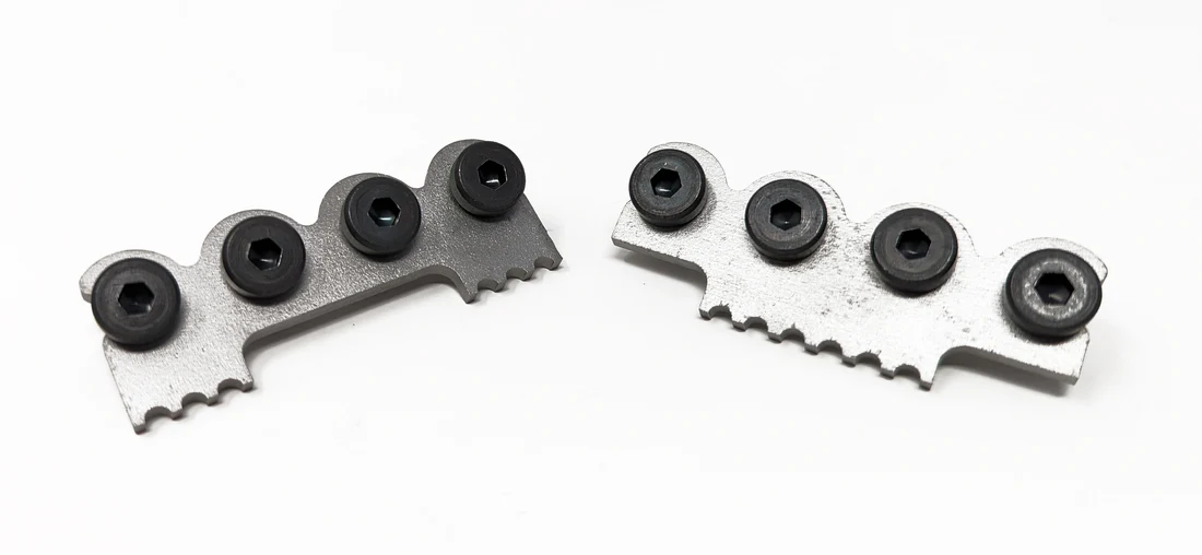 Knuckles de titanio Athena’s Teeth para barra beater de robot de combate 1lb