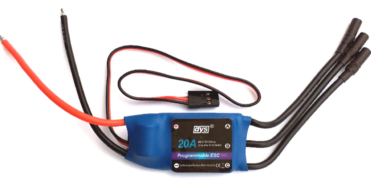 Controlador de velocidad brushless 20A MB30020 FingerTech para robots de combate