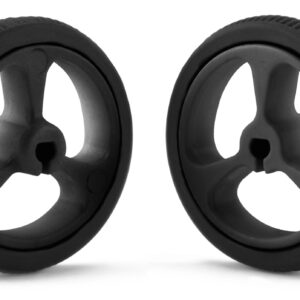 Par de ruedas Pololu 32x7mm negras con neumáticos de silicón para motores con eje D de 3 mm