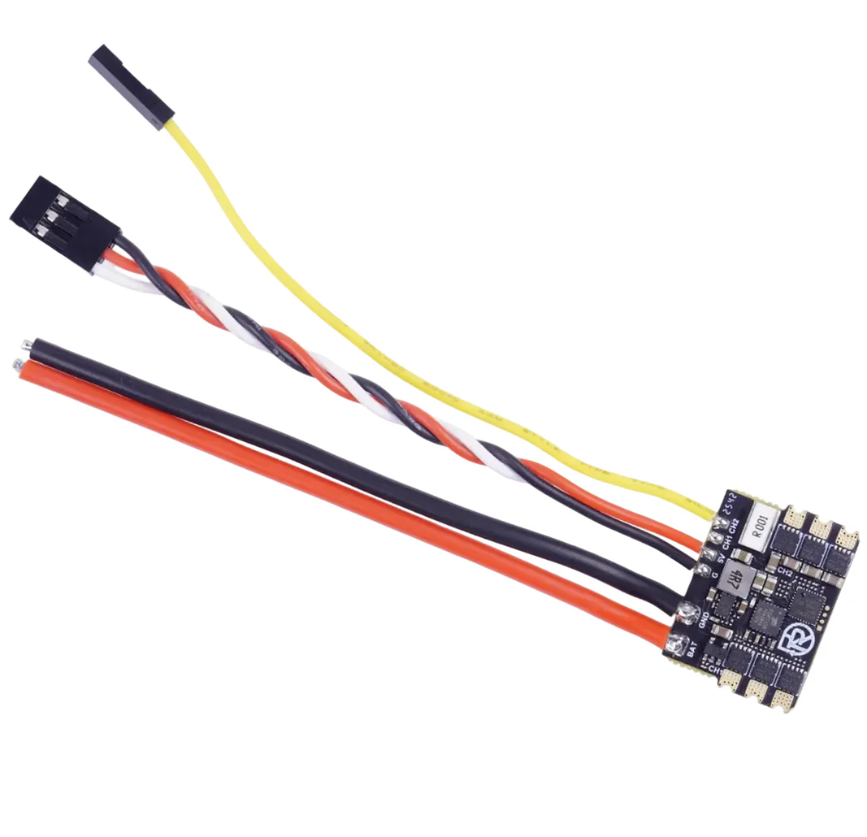 ESC Dual Brushless AM32 Repeat Robotics para motores brushless de tracción en robots de combate