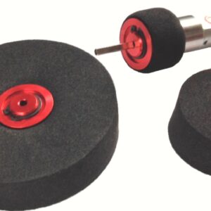 Par de ruedas de espuma FingerTech fabricadas en neopreno para robots de combate y robótica móvil