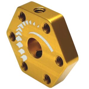 FingerTech Sumo Wheel Hub de aluminio anodizado para montaje de ruedas sumo en robots de competencia