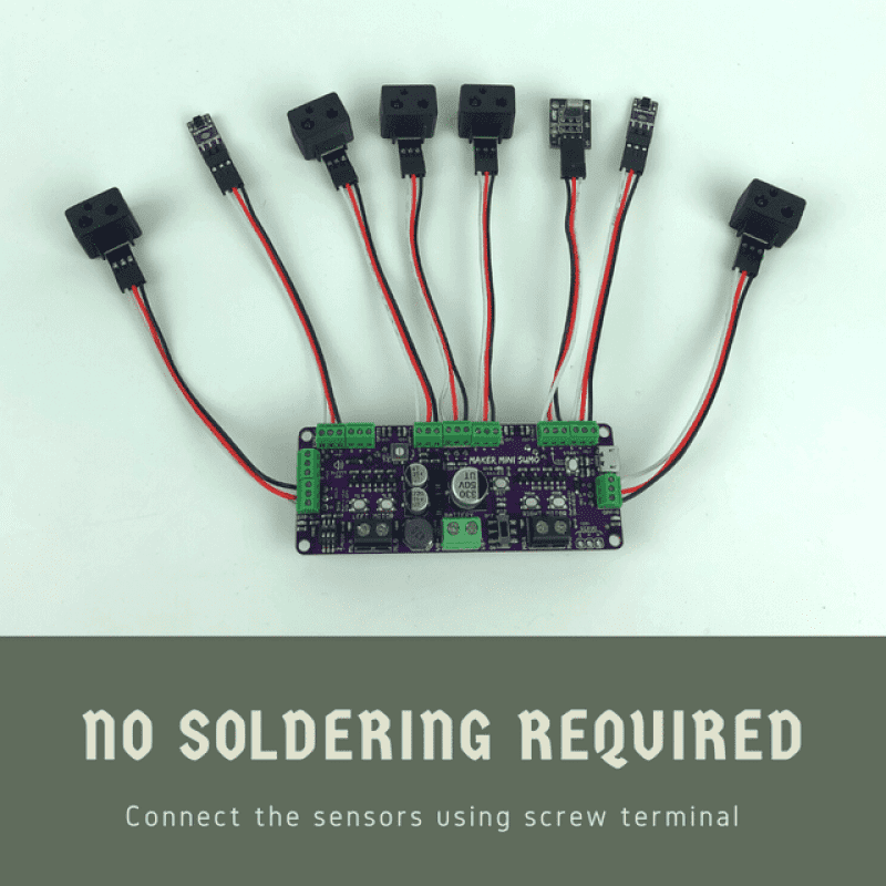 Maker Mini Sumo Controller Cytron conexion sin soldadura