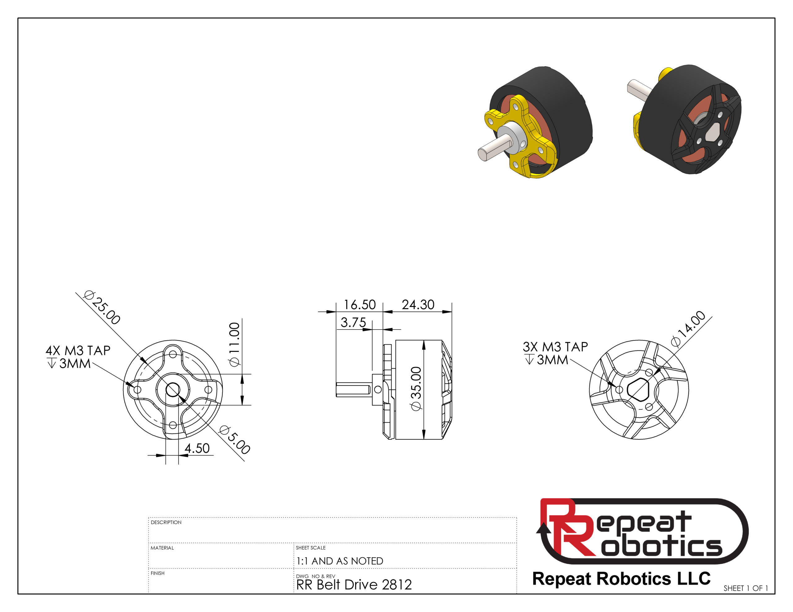 Belt Drive 2812 Repeat Robotics