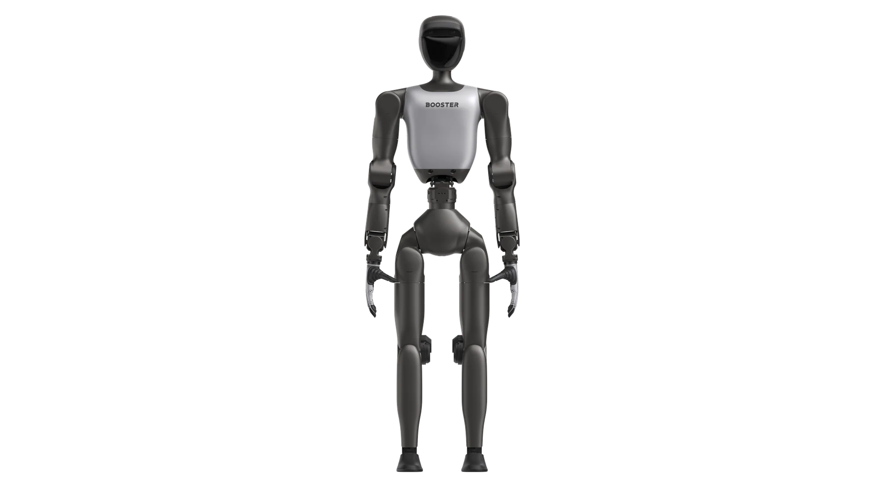 Render de Booster T2 con manos, vista frontal