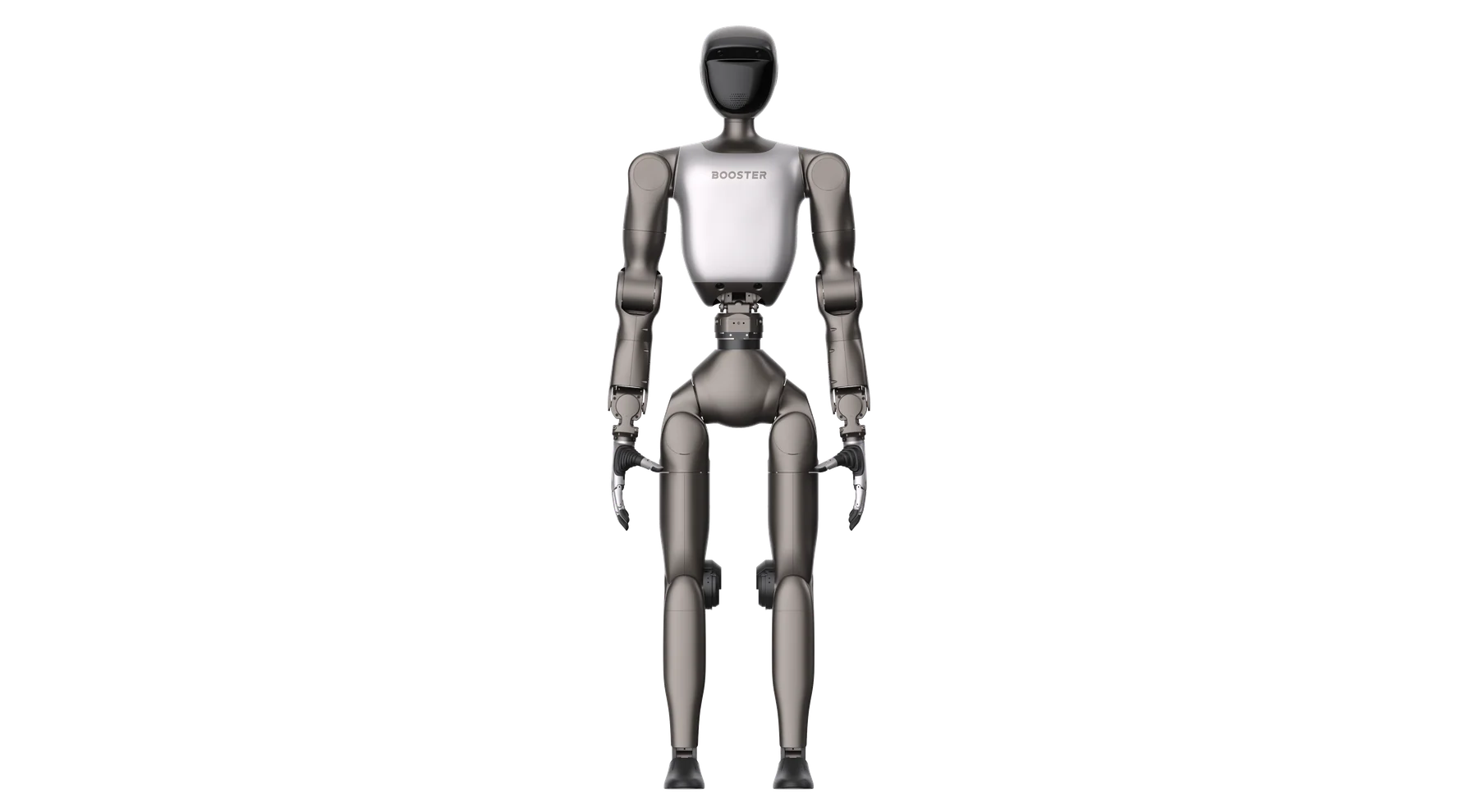 Render de Booster T2 con manos articuladas