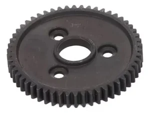 Engranaje recto negro de acero, 54 dientes, módulo 0.8 y barreno de 5 mm