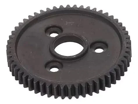 Engranaje recto negro de acero, 54 dientes, módulo 0.8 y barreno de 5 mm