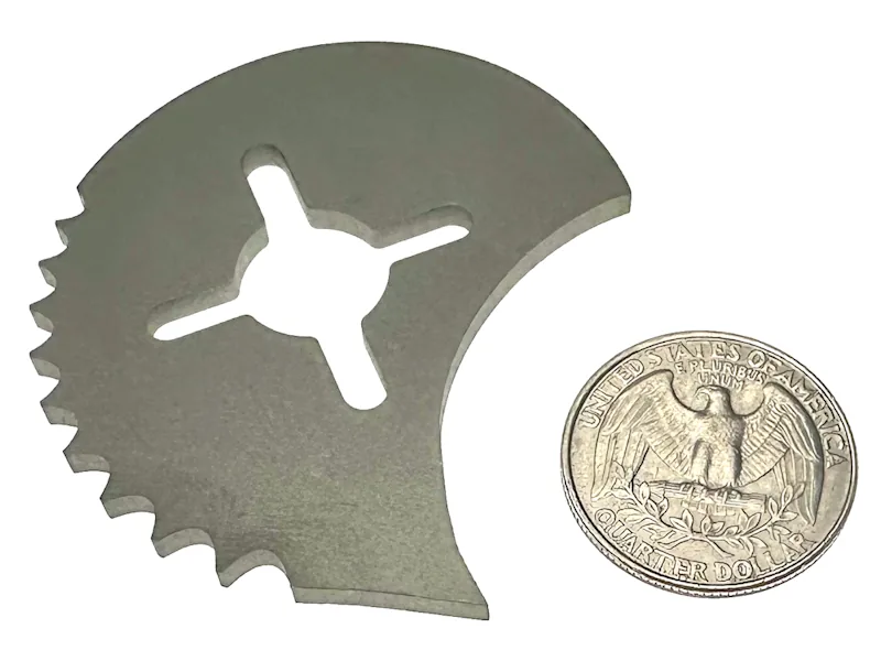 Disco asimétrico de titanio FingerTech 2.75 in × 3 mm