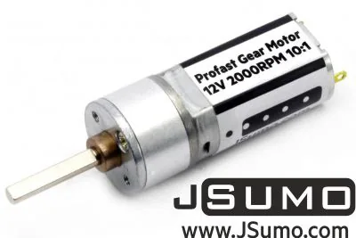 Motorreductor ProFast 12V 2000 RPM para seguidores de línea