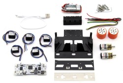 Chasis y electrónica del robot Black Magic Mini Sumo