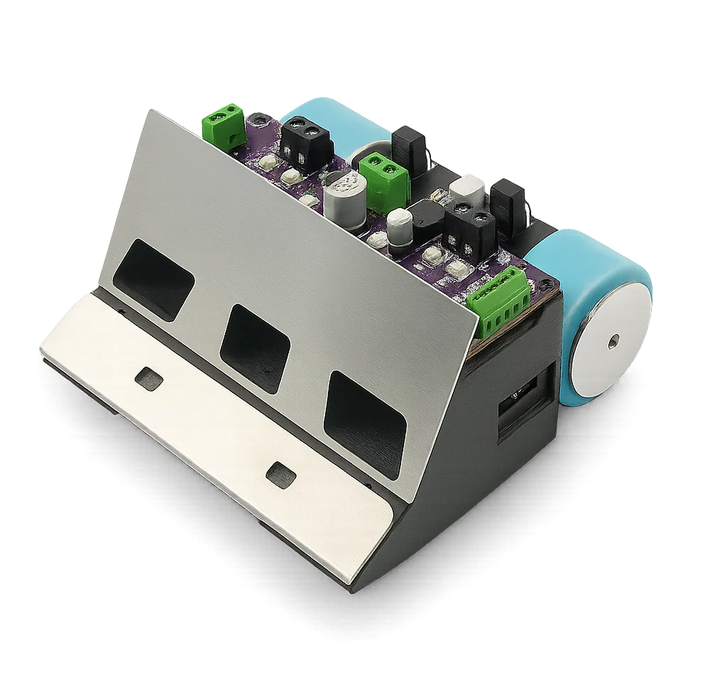 Robot de sumo con pala frontal y electrónica de control