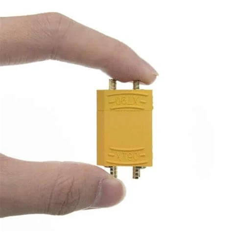 Conector XT90 macho y hembra, imagen de referencia