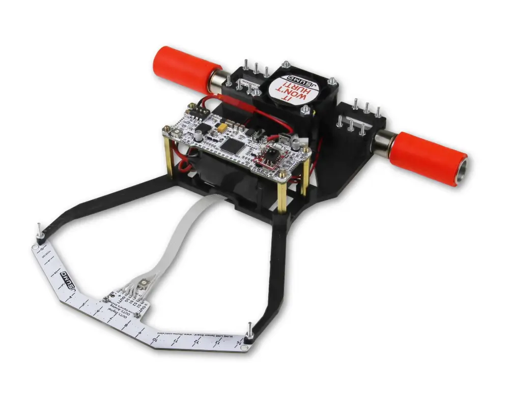 Robot seguidor de línea XPulse con arreglo frontal de 16 sensores